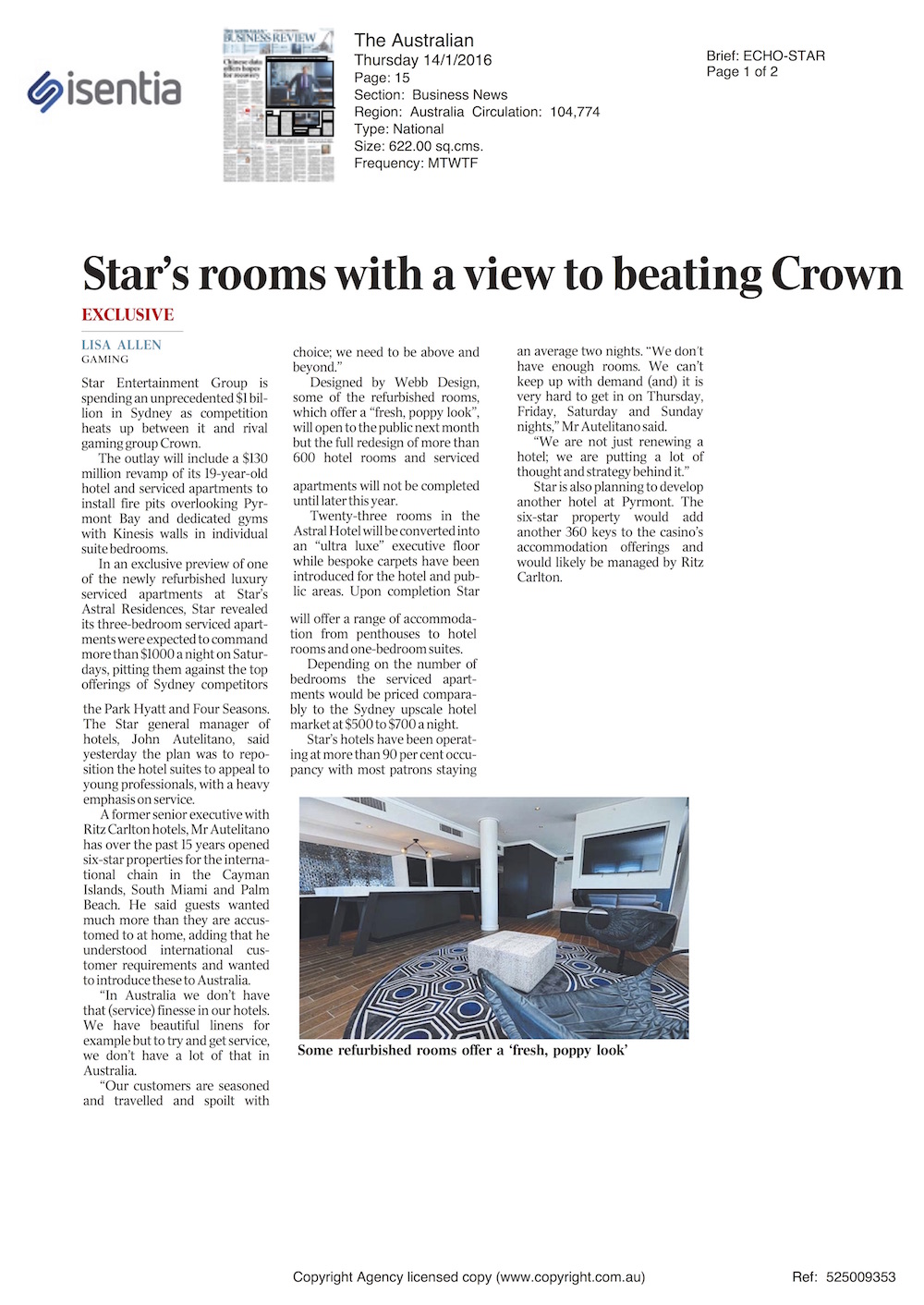 The Australian – Astral Residences